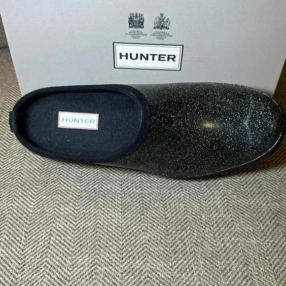 NWT HUNTER Boots Women’s Play Starcloud Clog Slip On Shoe Glitter Size 11 - Picture 4 of 13